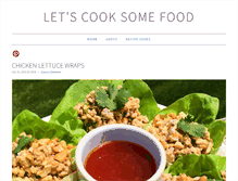 Tablet Screenshot of letscooksomefood.com